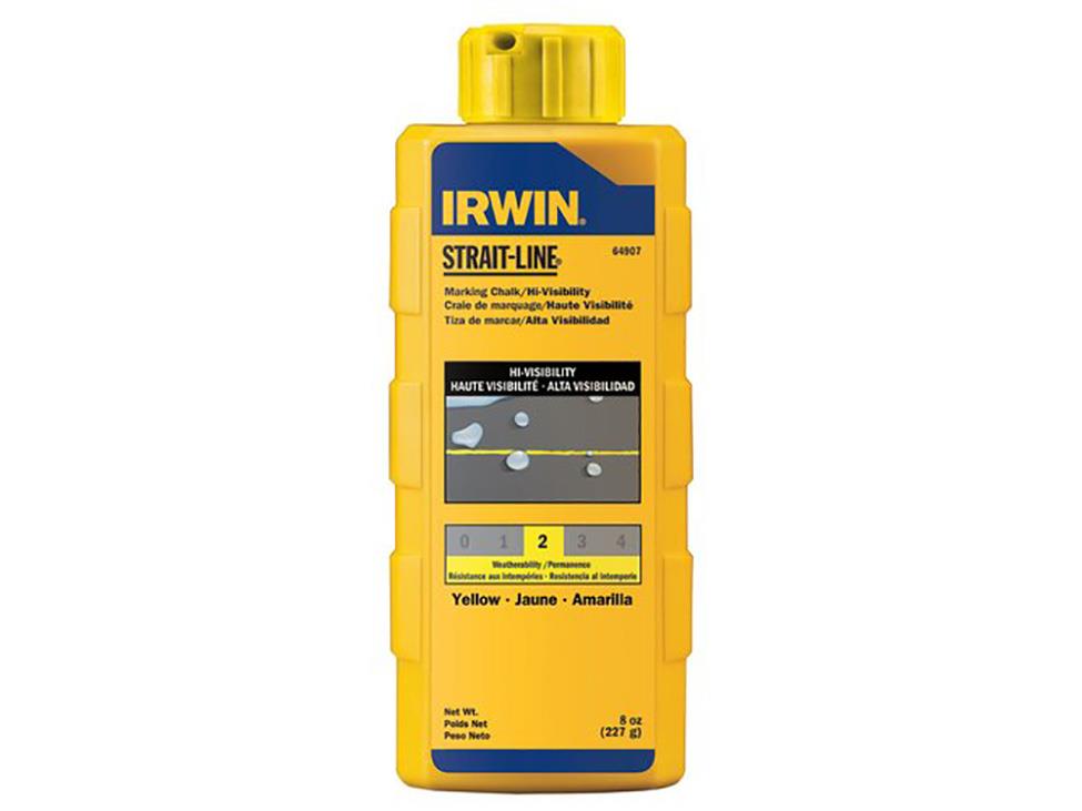 Irwin Tools 64903 Yellow HiVisibility Marking Chalk 8 oz