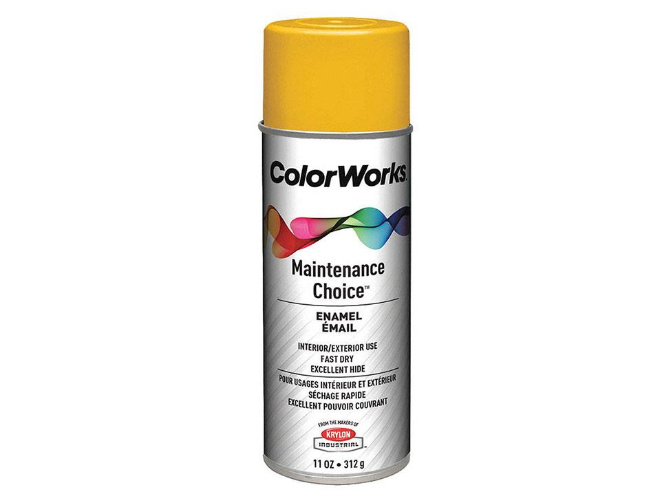 Krylon 11 oz ColorWorks Enamel Spray Paint Sunshine Yellow